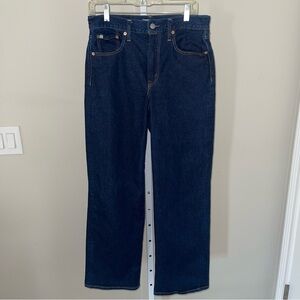 American Eagle Outfitters Dark Blue Wide Leg Jeans
